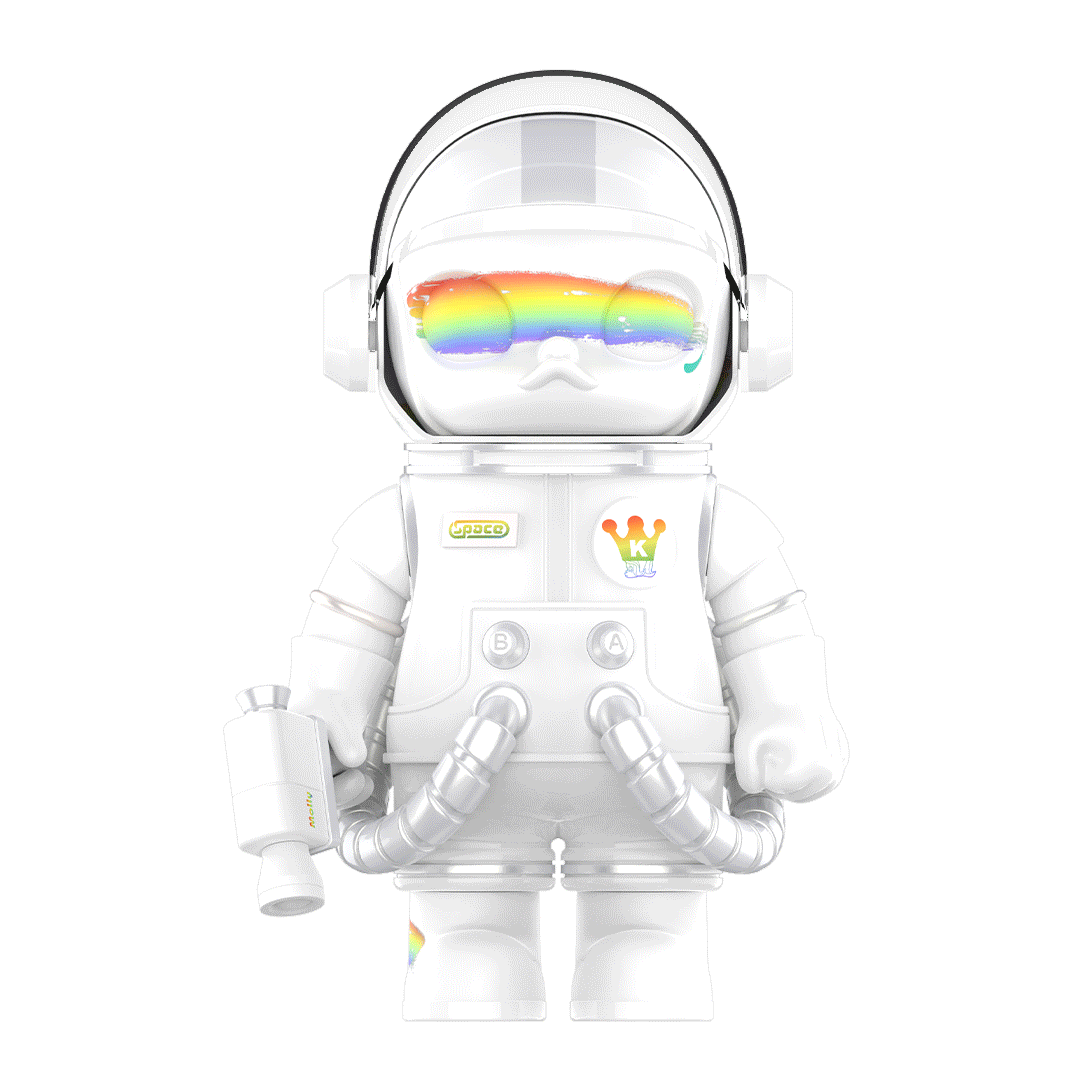 POP MART MEGA Space Molly 400% Rainbow