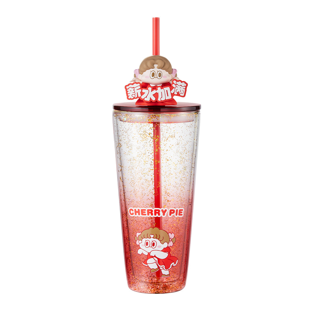 POP MART CHERRYPIE Standard Love Dance Daily Work Series - Straw Cup