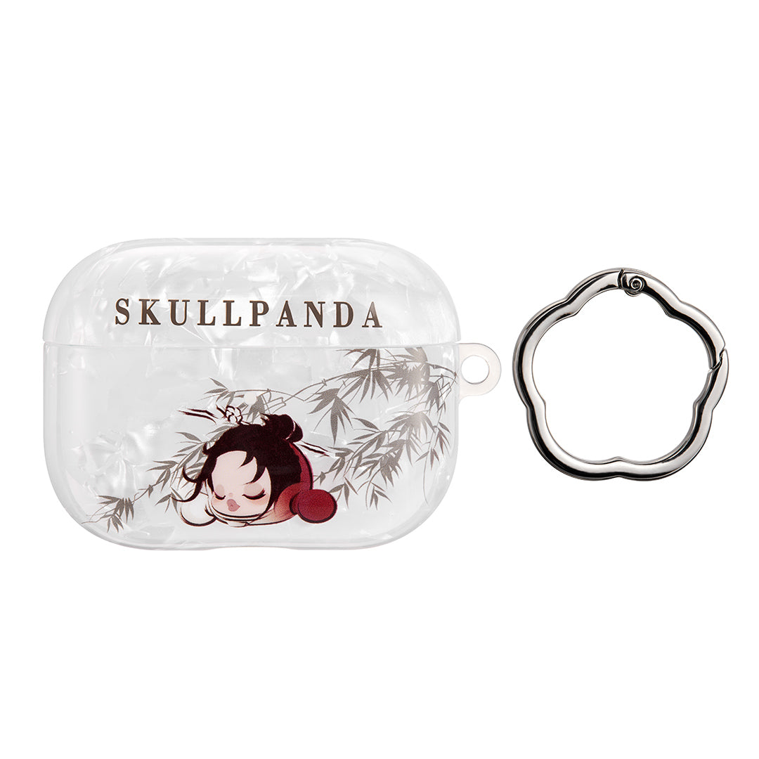 POP MART SKULLPANDA The Ink Plum Blossom Series AirPods Pro Case
