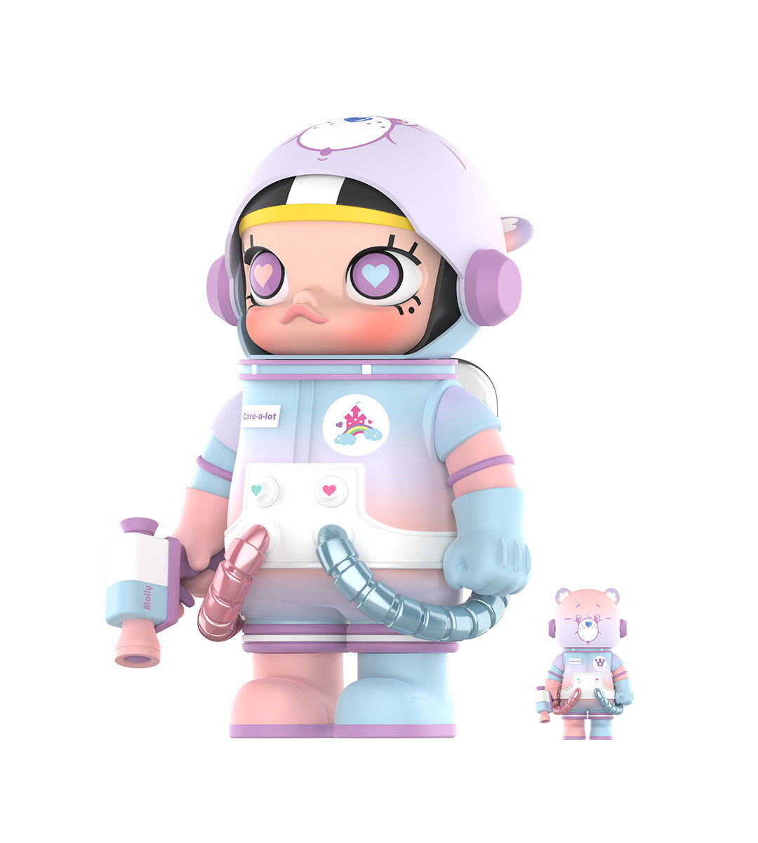 POP MART MEGA Space Molly 400%+100% Combo Care-a-Lot Bear