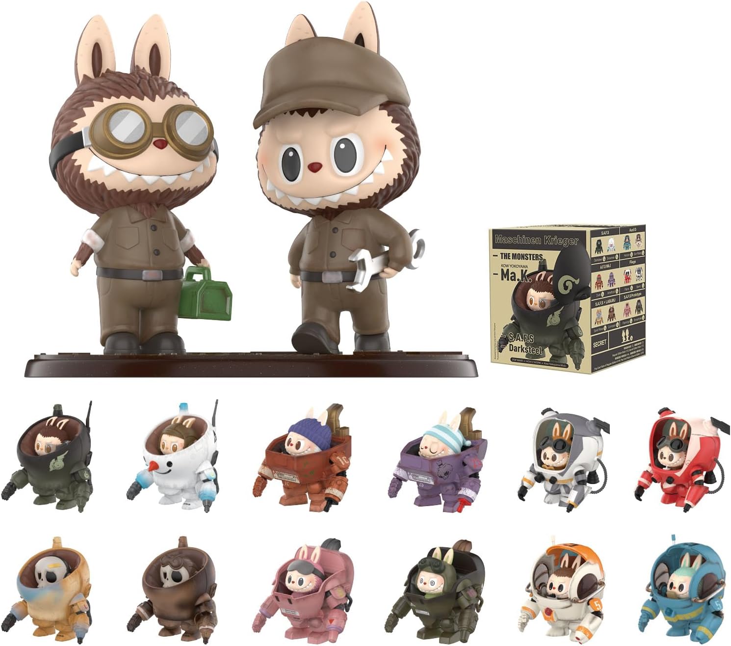 POP MART The Monsters x Kow Yokoyama Ma.K. Blind Box Figures.