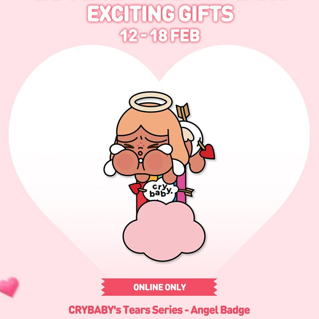 [GIFT] Spend $139+ to Get 1 CRYBABY Angel Badge | LOVE IS A BLIND BOX